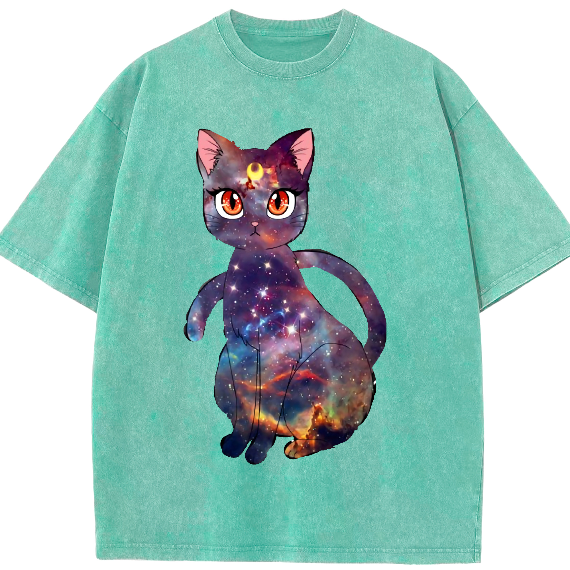 （画像用） 美少女戦士セーラームーン Sailor Moon 綿100% ヴィンテージ風 半袖Tシャツ（フロントプリント）